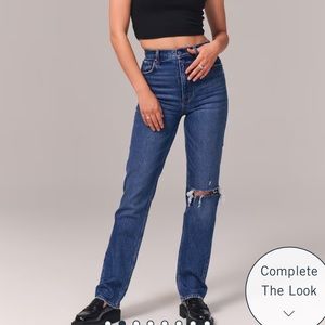 Abercrombie Curve Love 90’s Straight High Rise Jeans Size 27